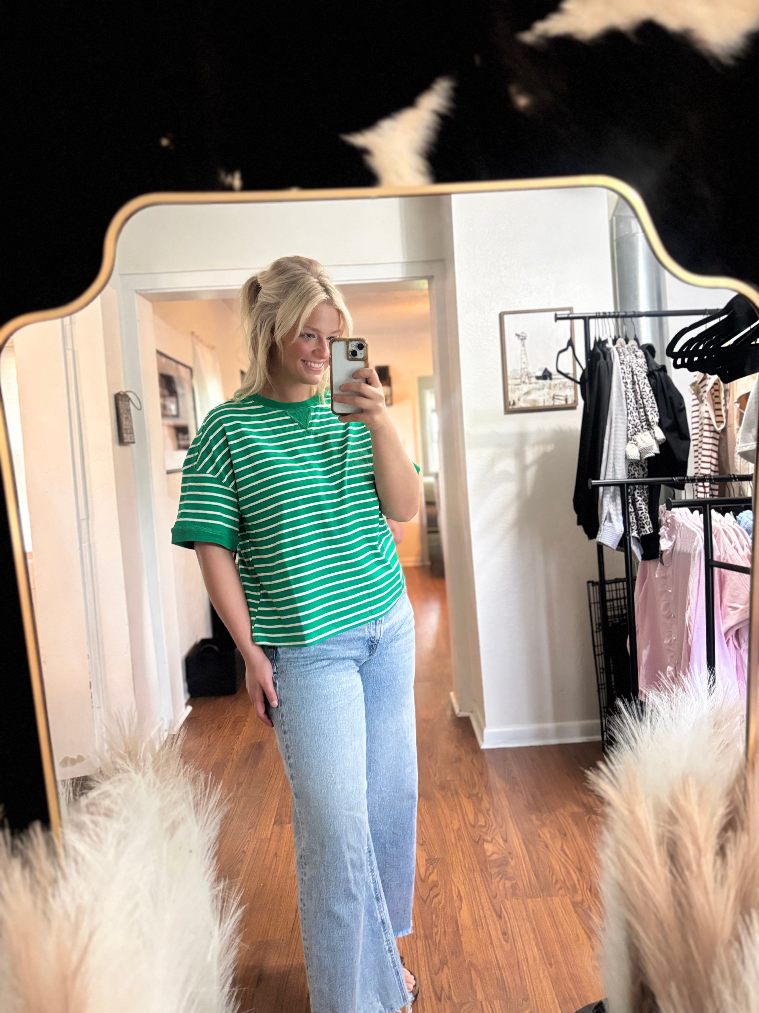 Green Striped T-Shirt