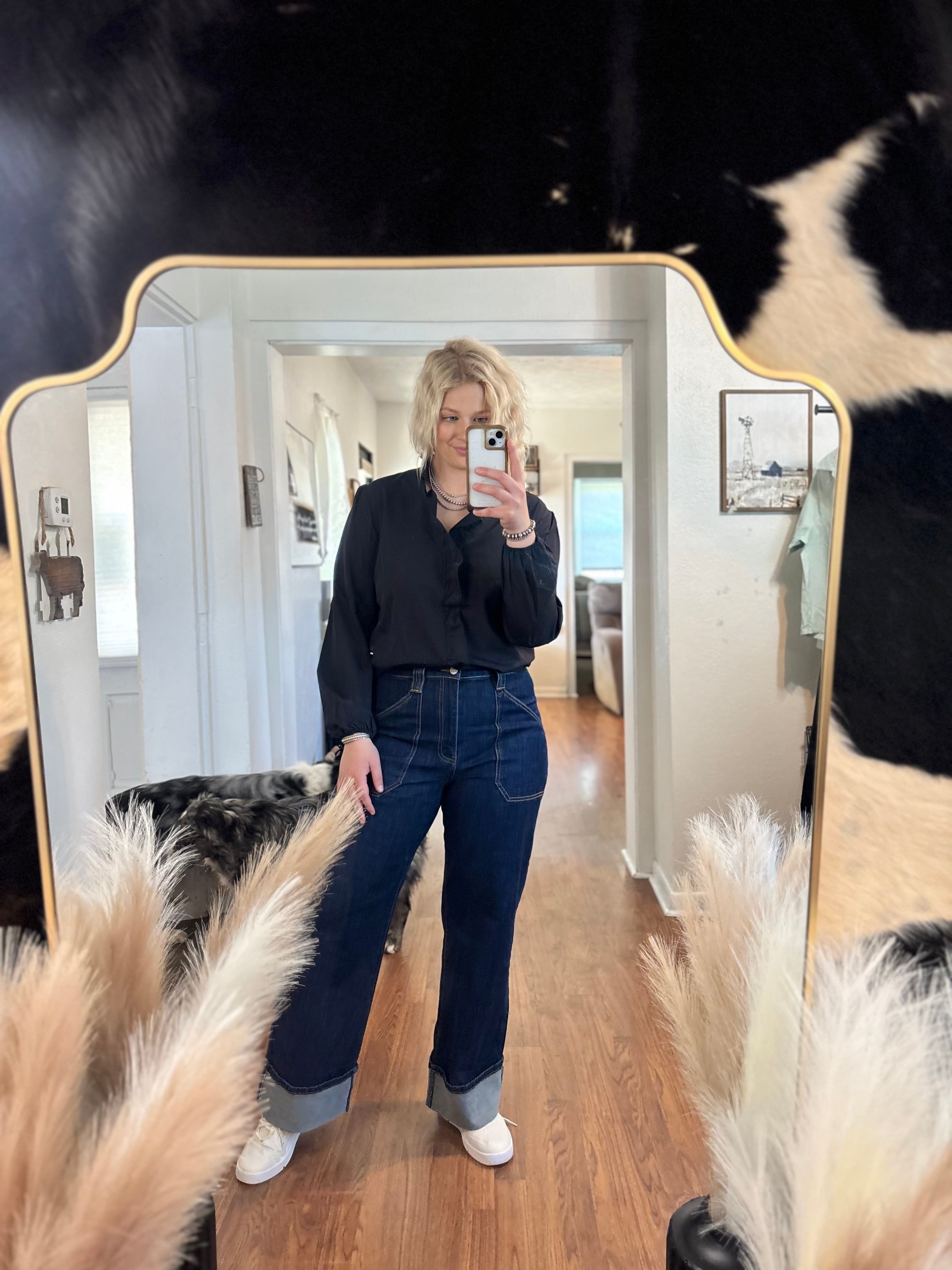 Long Sleeve Ruffle Blouse