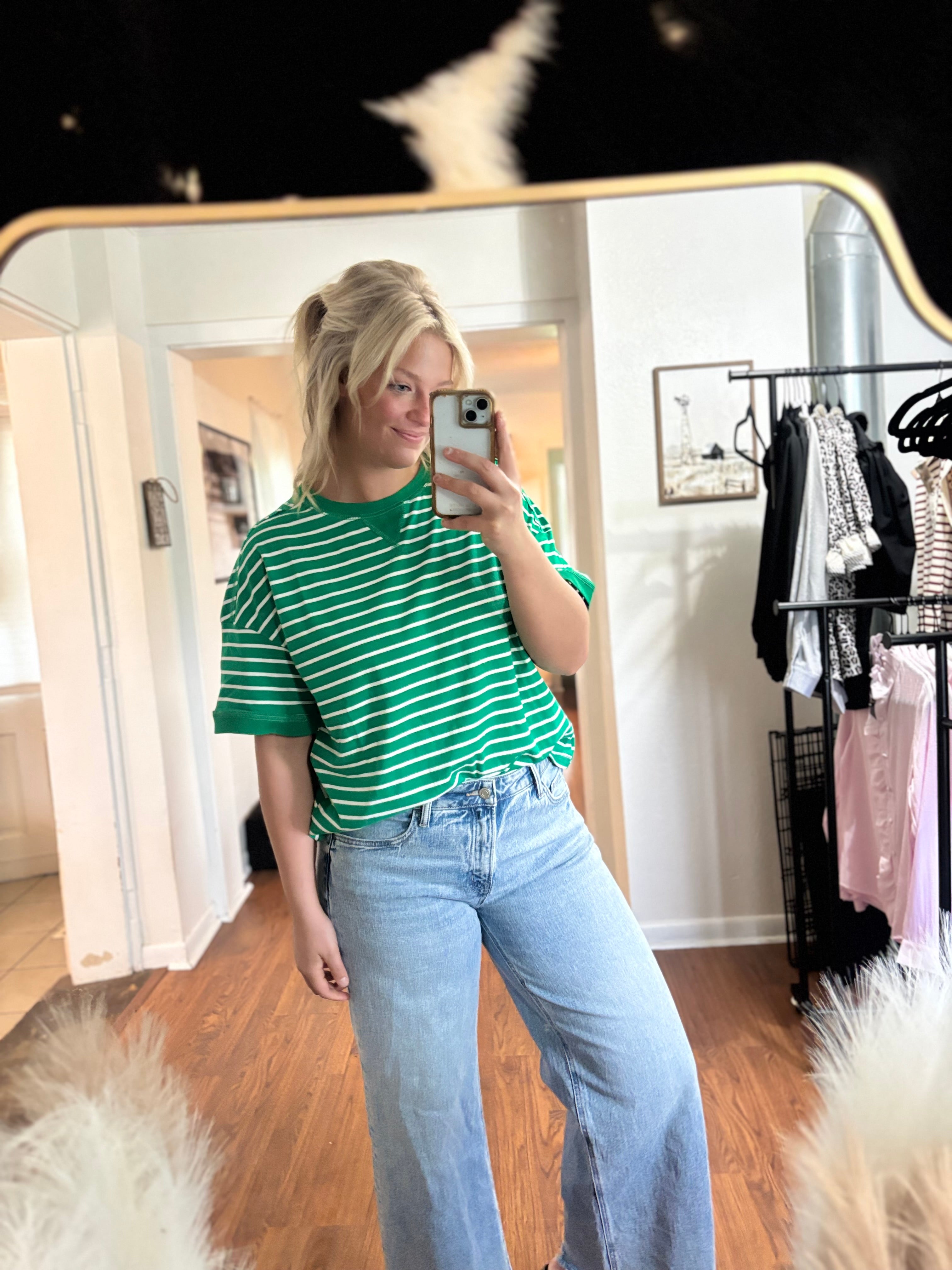 Green Striped T-Shirt