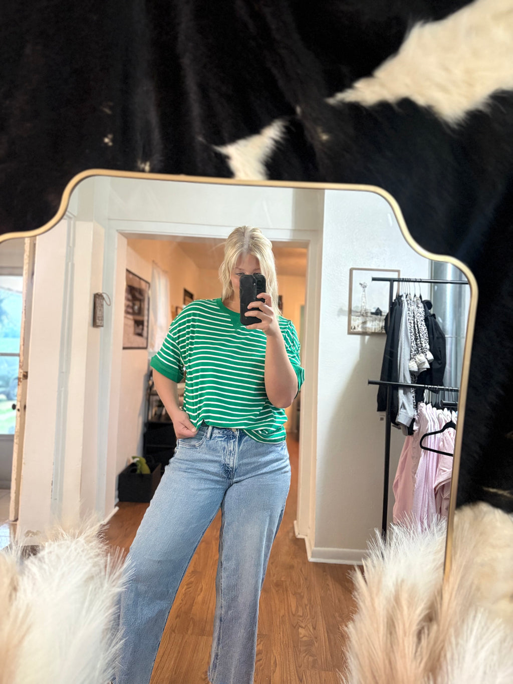 Green Striped T-Shirt