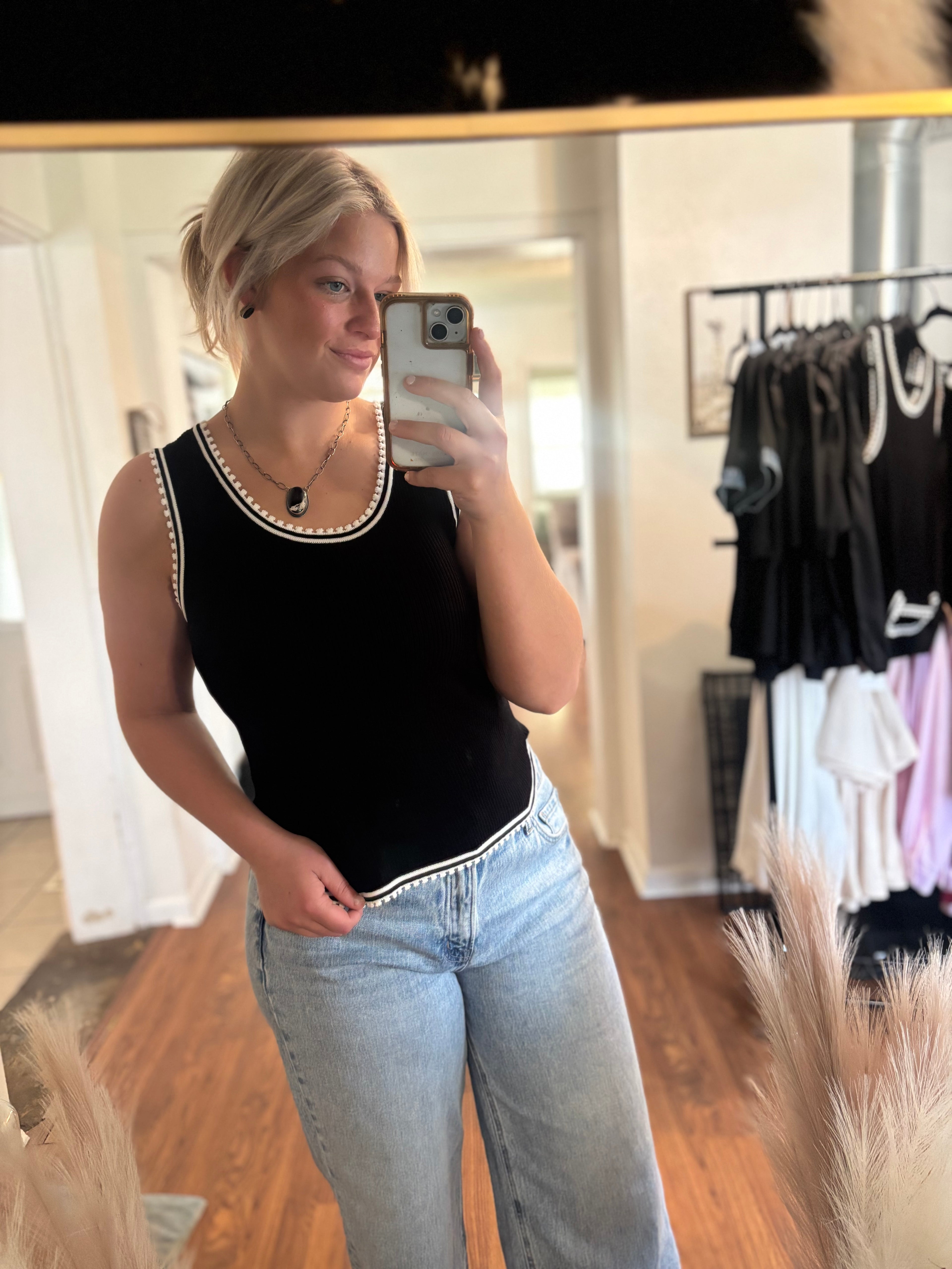 Black Knit Tank