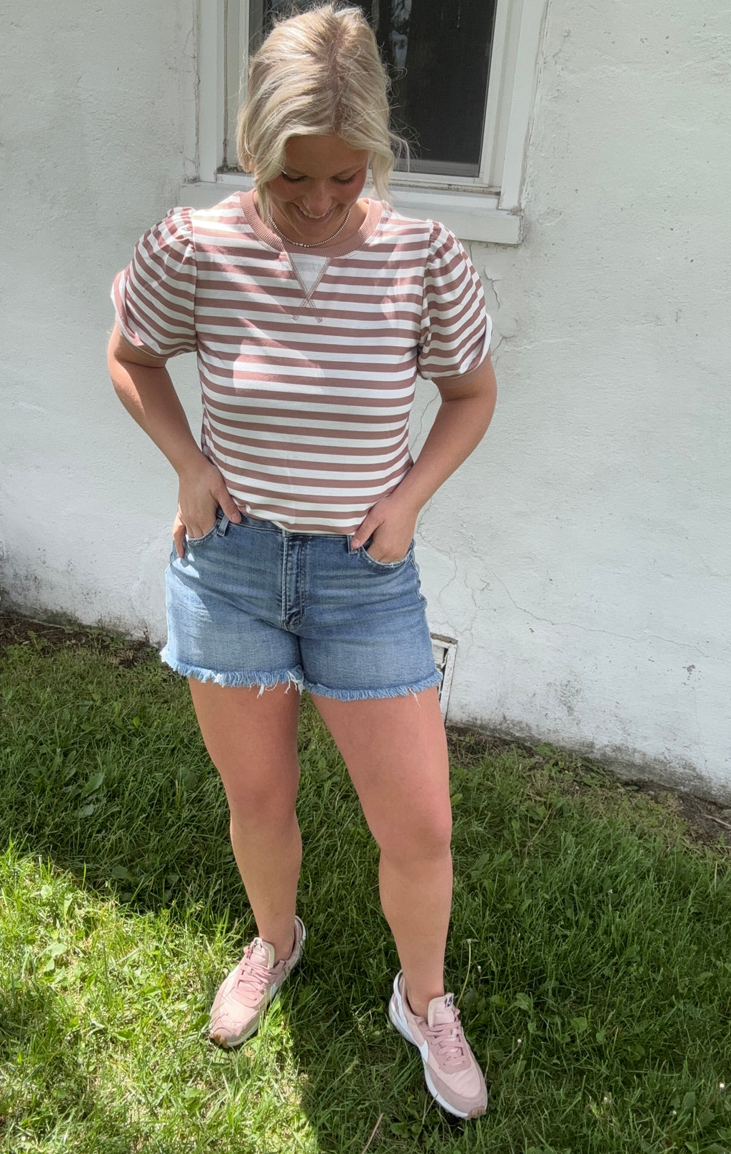 Vervet High Rise Denim Shorts