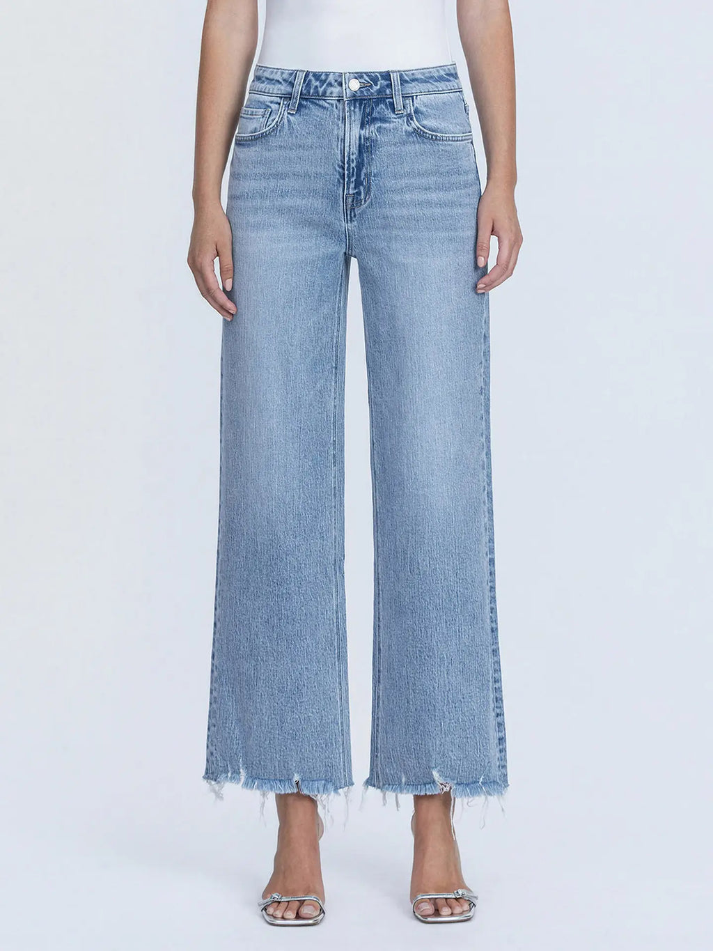 Vervet Light Washed Wide Leg Jean