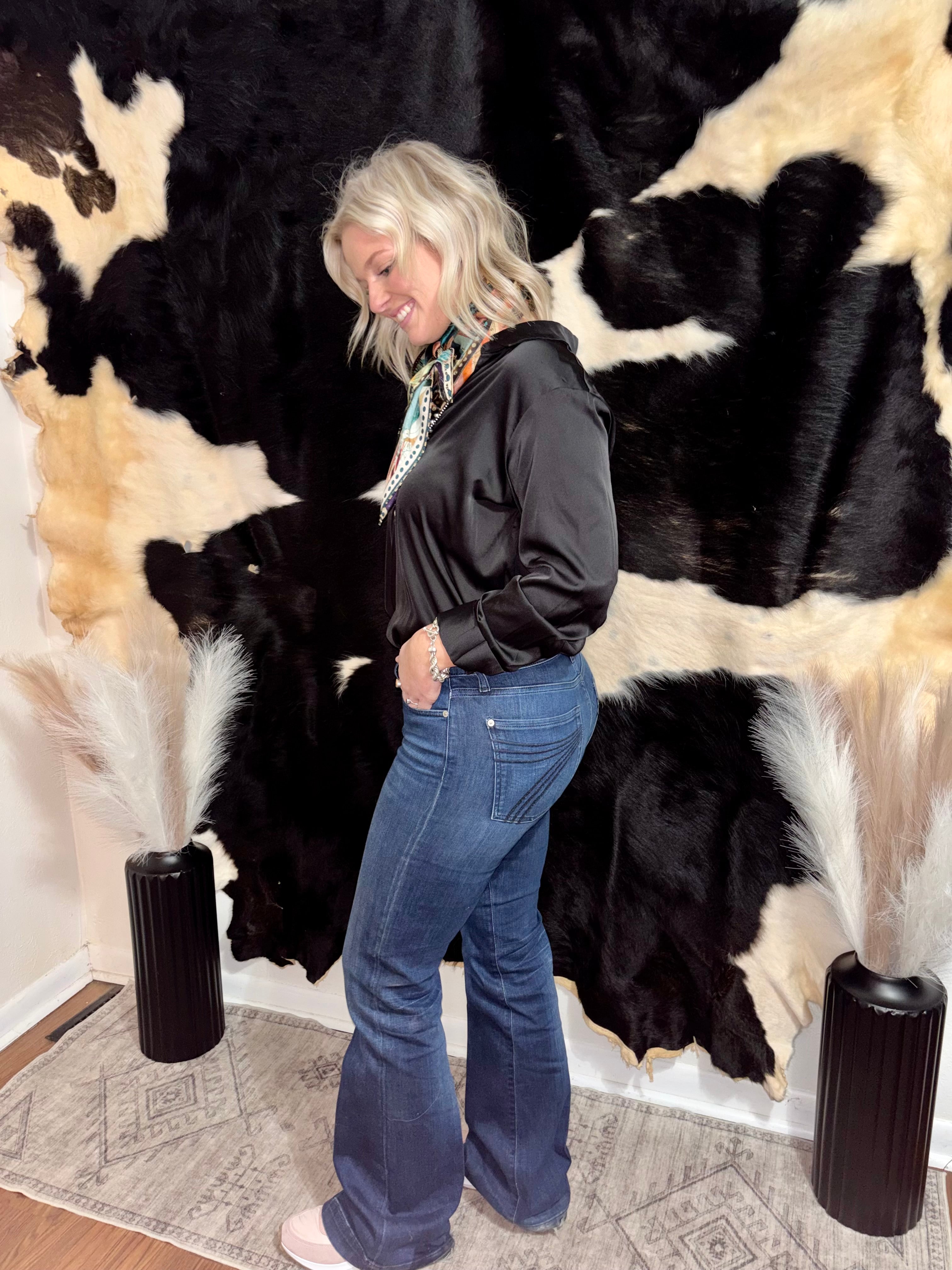 7 For All Mankind Dojo Dark Wash Jeans - Size 30