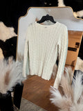 Medium St. John's Bay Off White Sweater