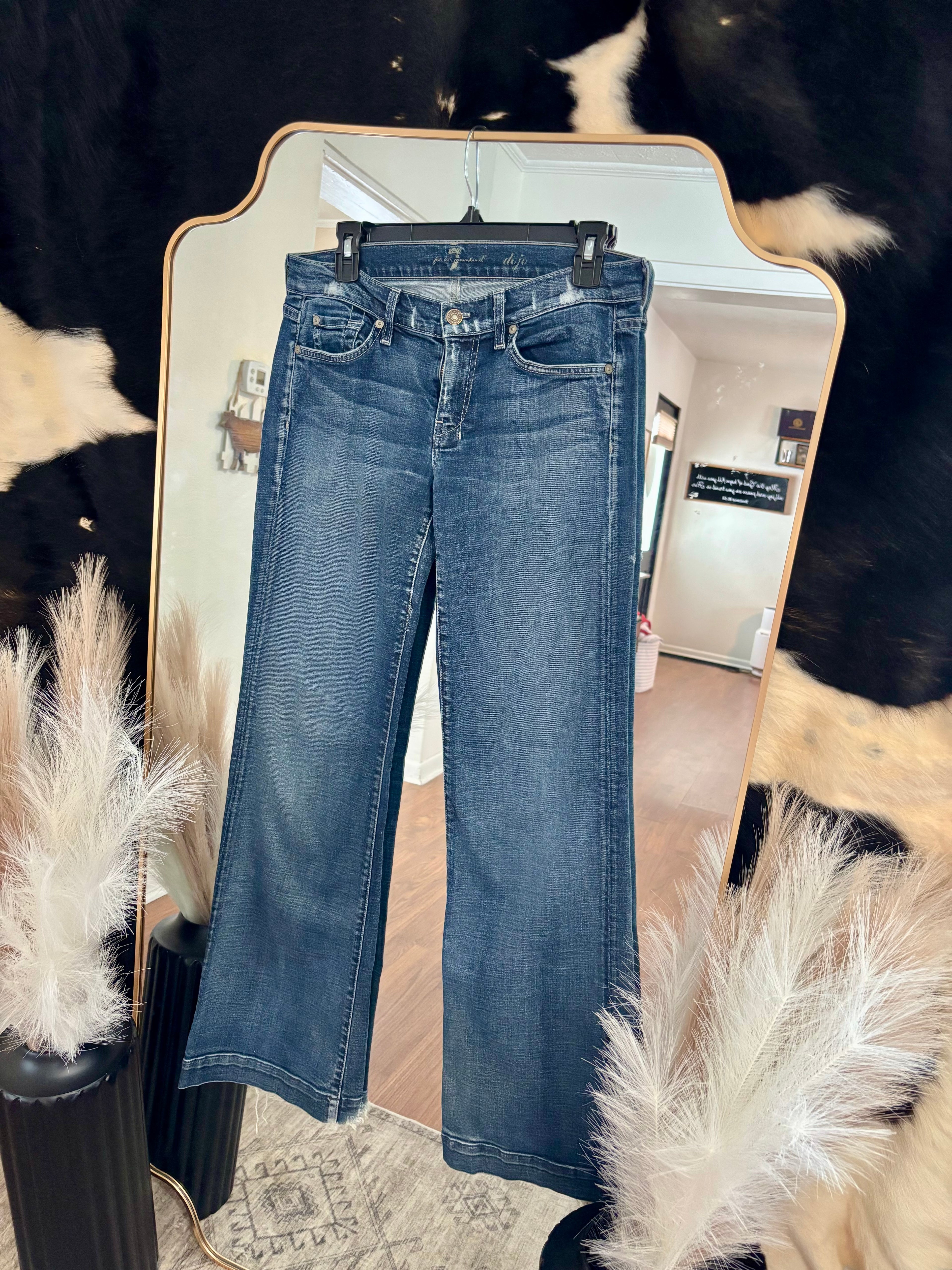 7 For All Man Kind Dark Wash Dojo