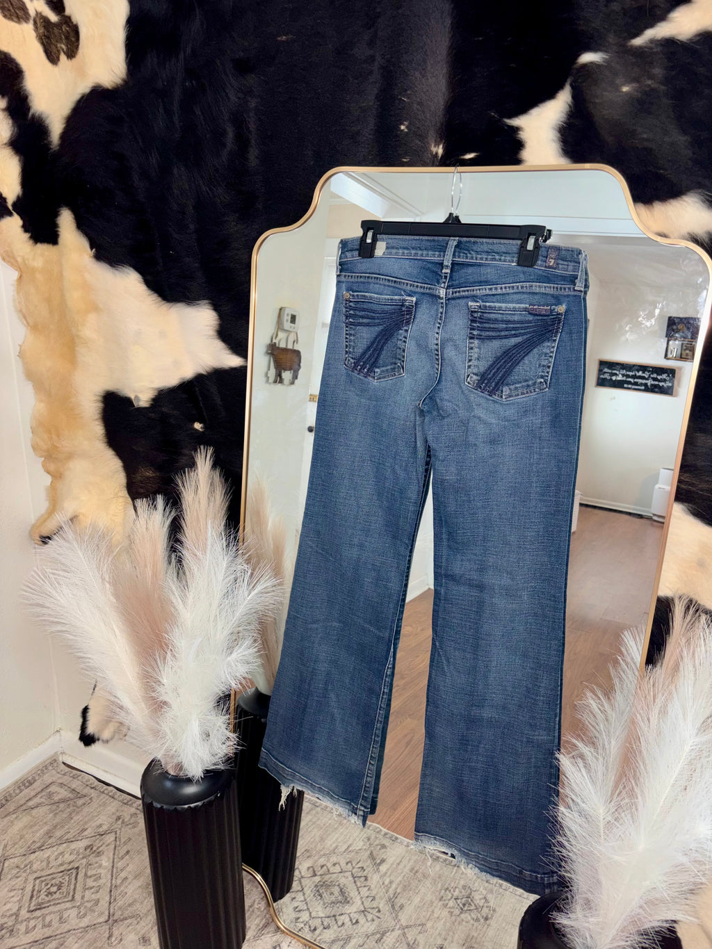 7 For All Man Kind Dark Wash Dojo