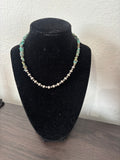 6in Navajo Pearl and Turquoise Chocker